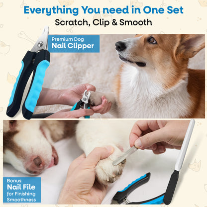 Starvix Dog Nail Scratch Board — Stress-Free Nail Filing Kit with Treat Drawer
