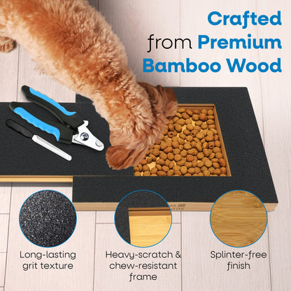 Starvix Dog Nail Scratch Board — Stress-Free Nail Filing Kit with Treat Drawer